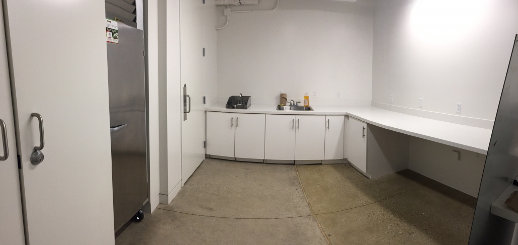 Catering Prep Kitchen - Includes 1 Fridge, 2 sinks, 1 microwave, and counter space Catering Prep Kitchen